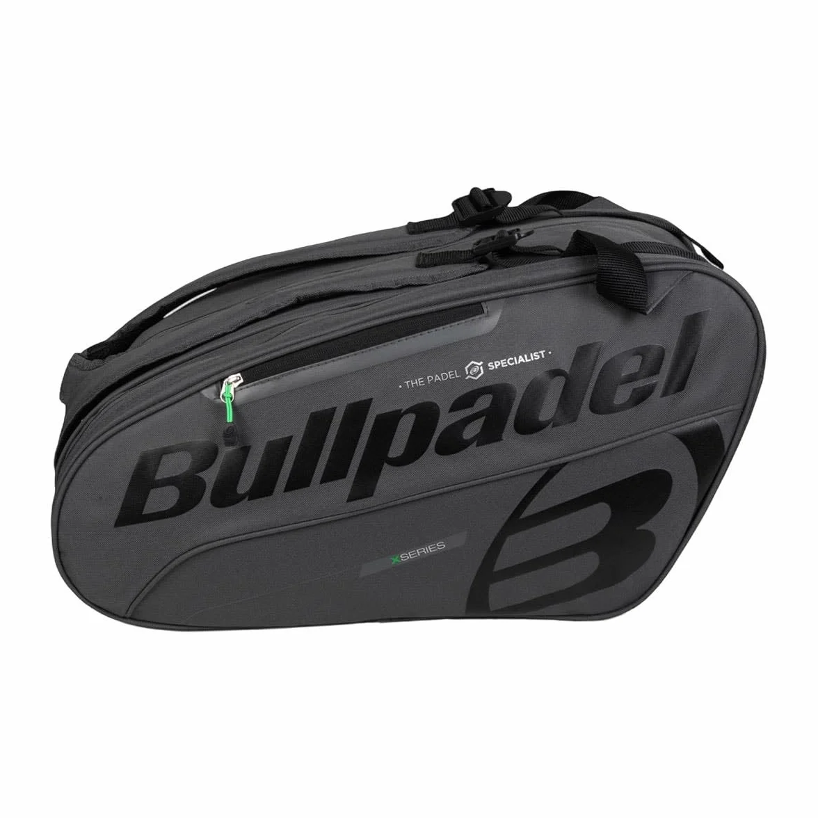 Bullpadel Sac de Raquette Noir Grande Capacité Rembourré avec Poches