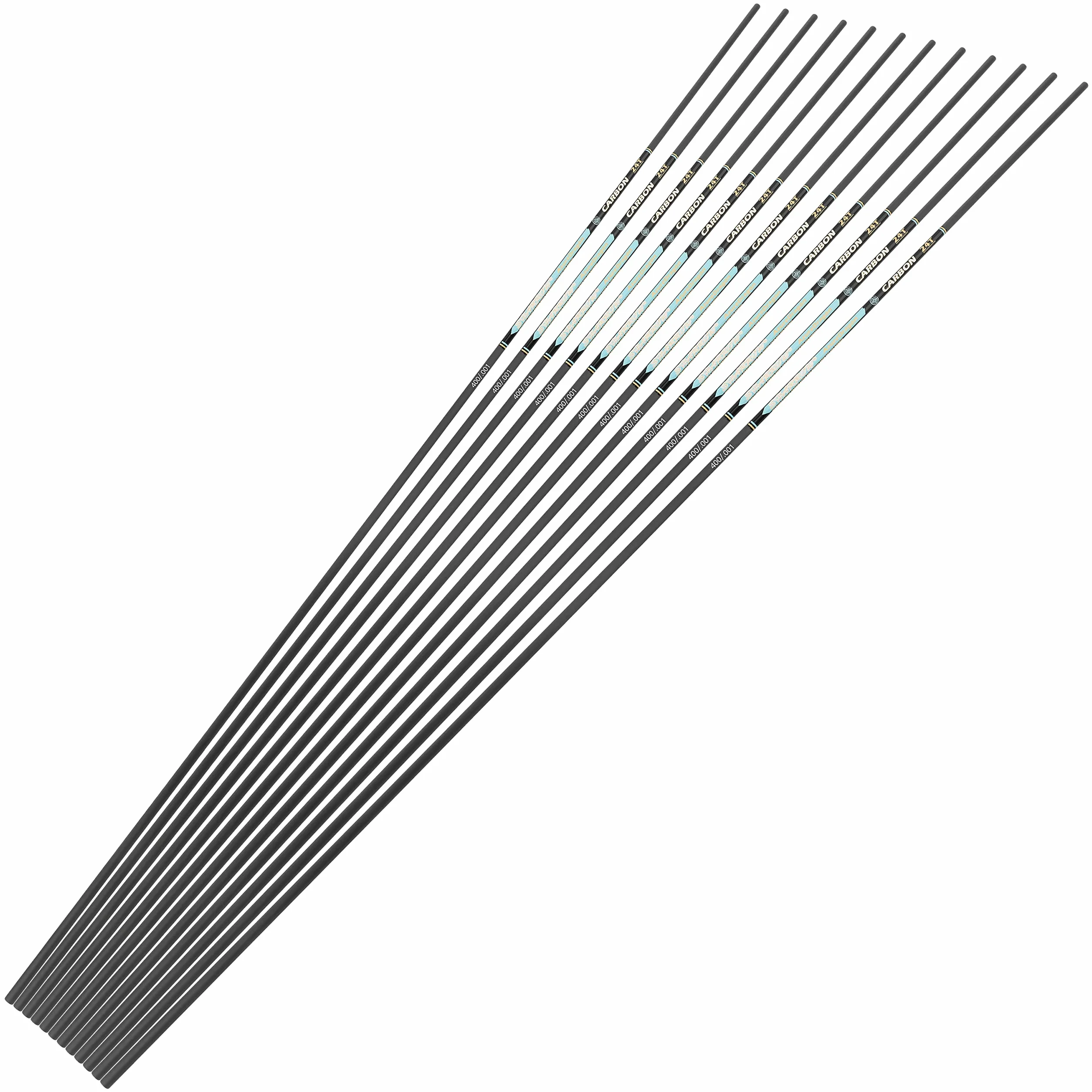 Arbres de Flèches en Carbone 32" ID 4.2mm Spine 300-1000 pour Tir à l'Arc à Poulies Arc Recourbé Chasse DIY 6/12 Paquet