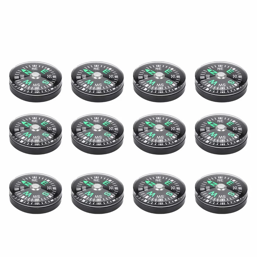 DEWIN Boussole de Poche 20mm Mini Remplie d'Huile pour Randonnée Camping