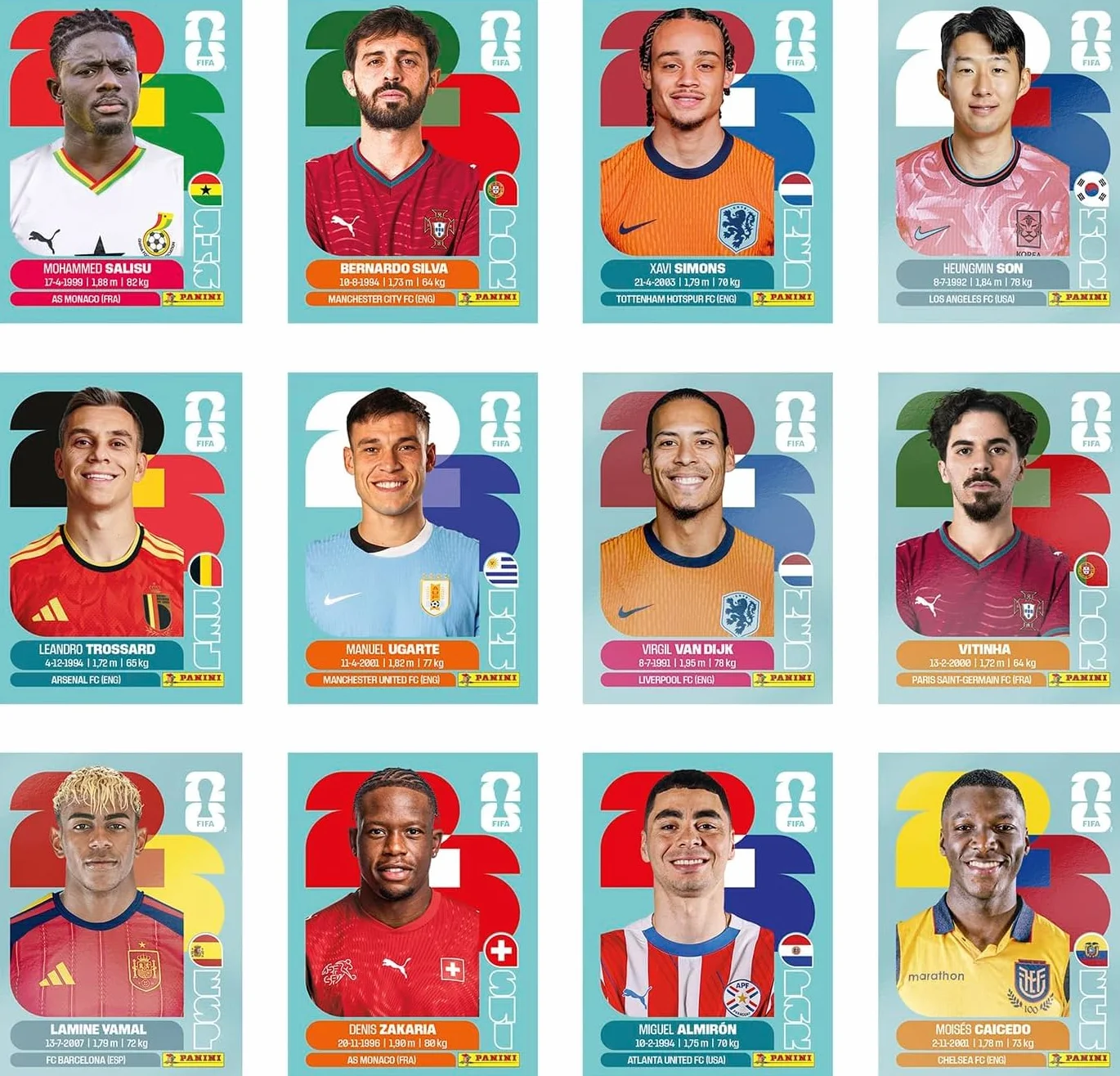 Panini Coupe du Monde FIFA 2026 Stickers Boîte Métal Pocket 8 Pochettes