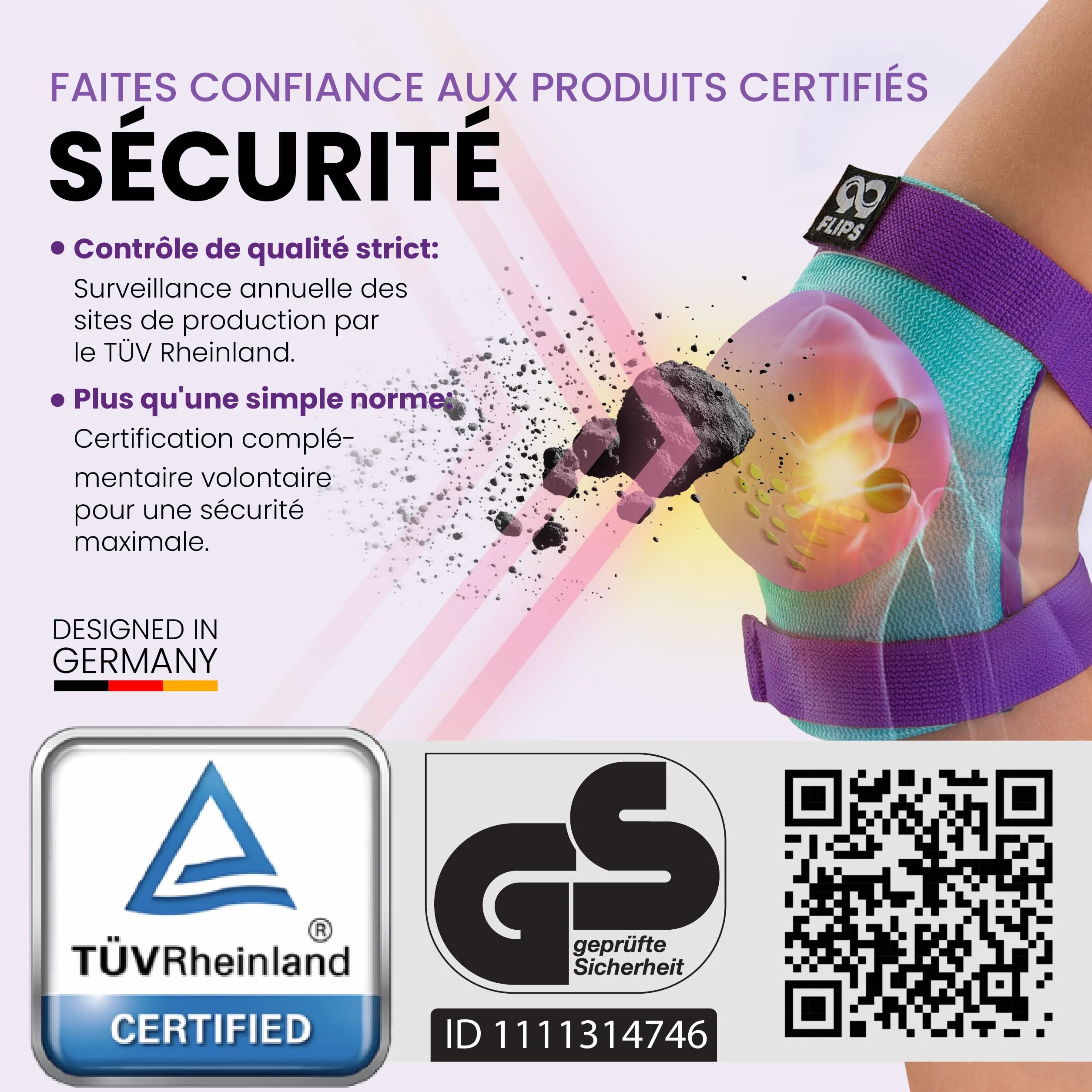 99FLIPS Protection Roller Enfant Fille 3-12 Ans - Genouillère Coudières Protège-Poignets [6pcs] Skateboard Trotinette BMX