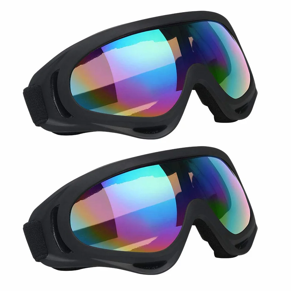 Vicloon Lunettes de Ski Masques Snowboard Protection Anti-poussière UV Anti-Buée Coupe-Vent