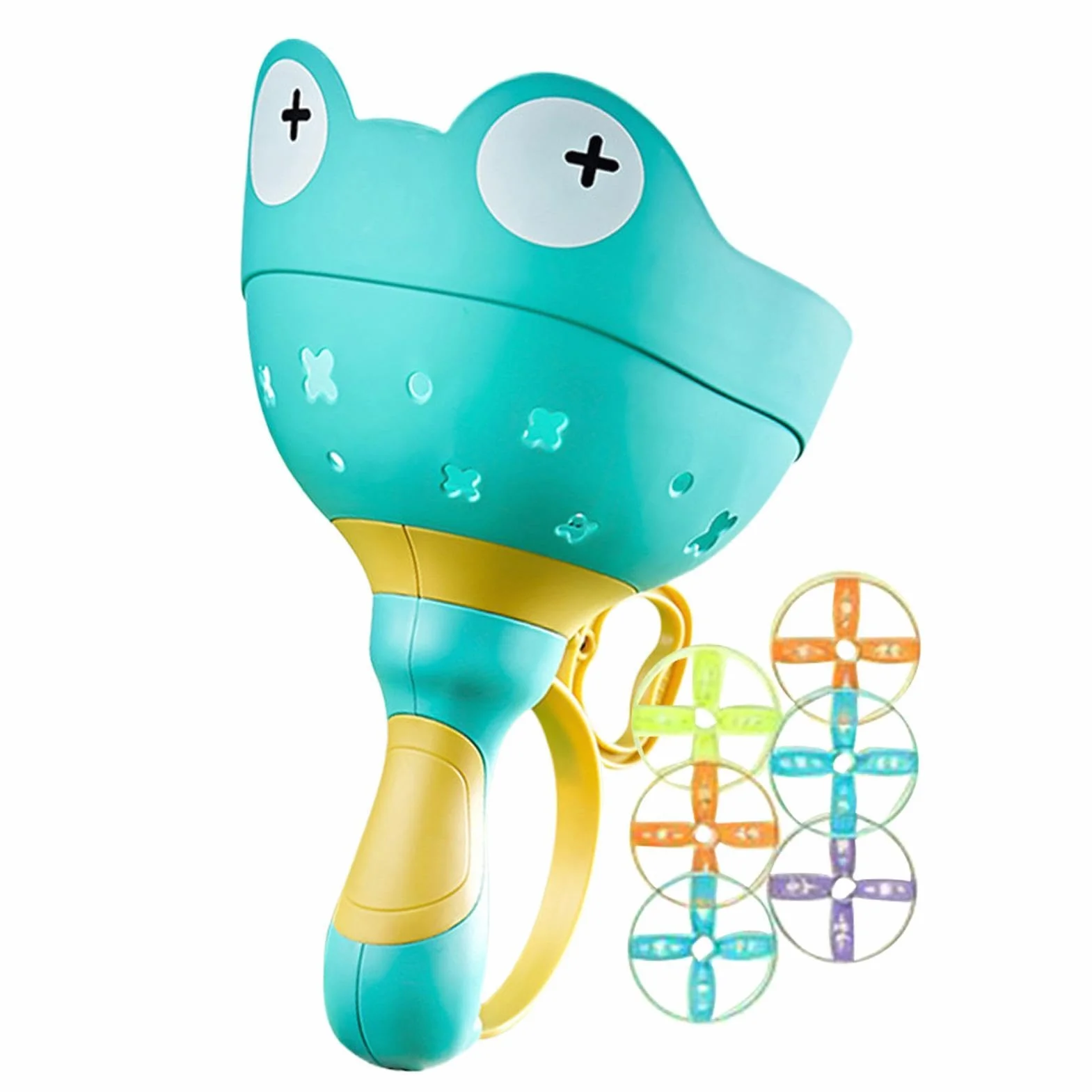 Jouet lance-disque volant 5,51 x 9,06 pouces jeu extérieur soucoupe volante