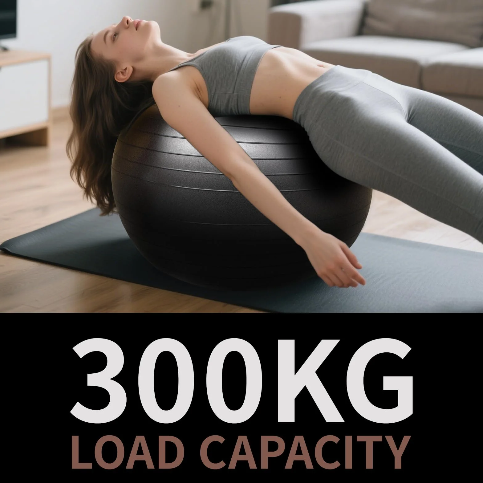 Ballon de Grossesse Fitness 65 CM Anti-éclatement Anti-Dérapant Swiss Ball Gym Yoga