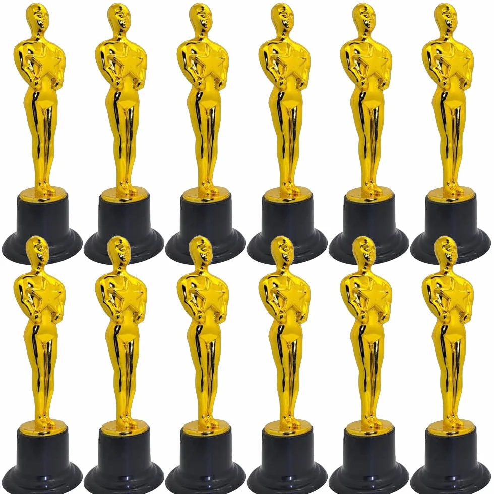 Trophées en Plastique Personnalisables 12 Pièces pour Football Enfants