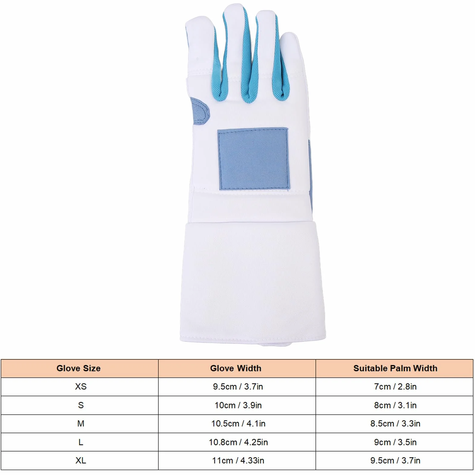 Gants D'escrime Main Droite Tissu Tricoté Antidérapant pour Épée Feuille Sabre