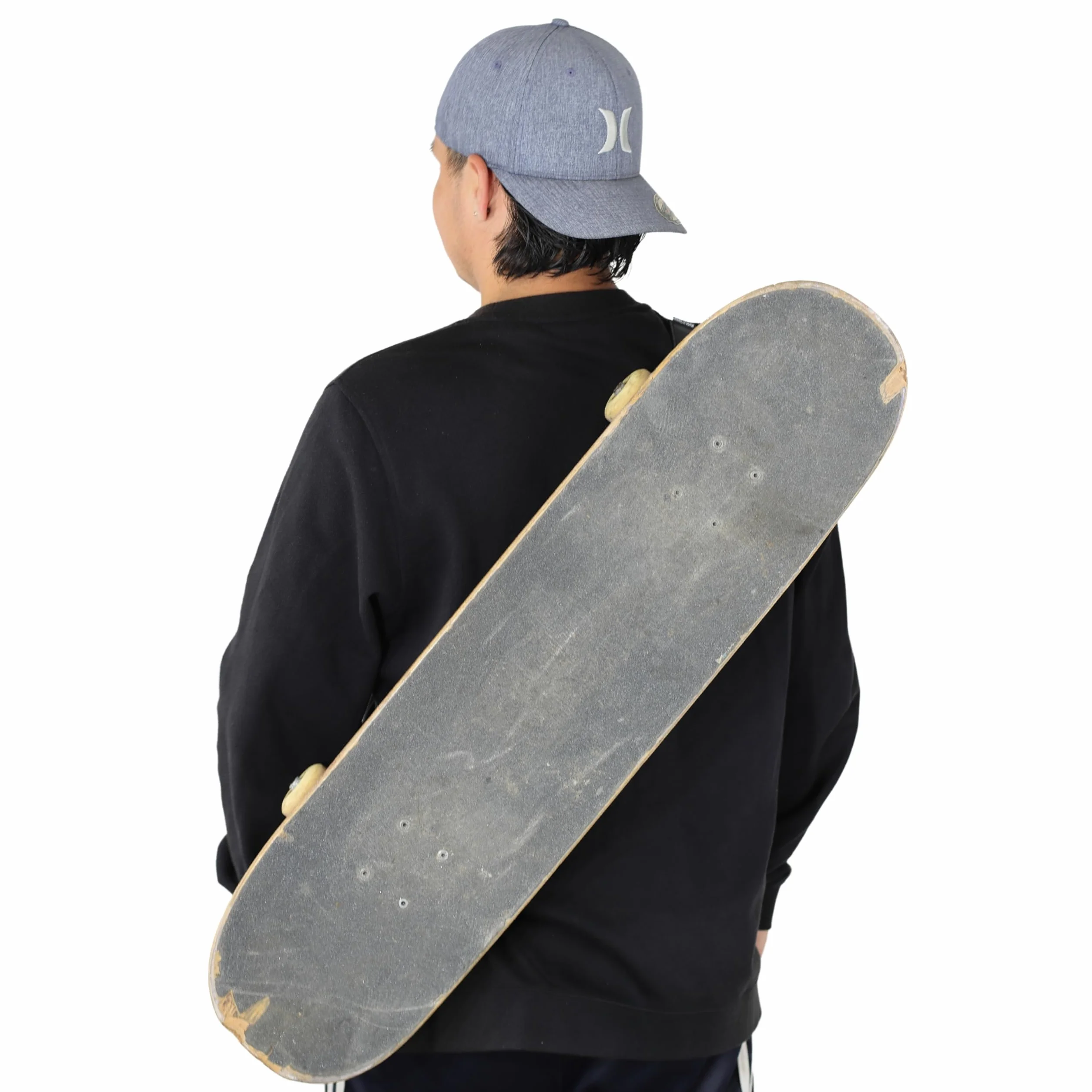 Sangle de transport pour skateboard, élastique, bleu