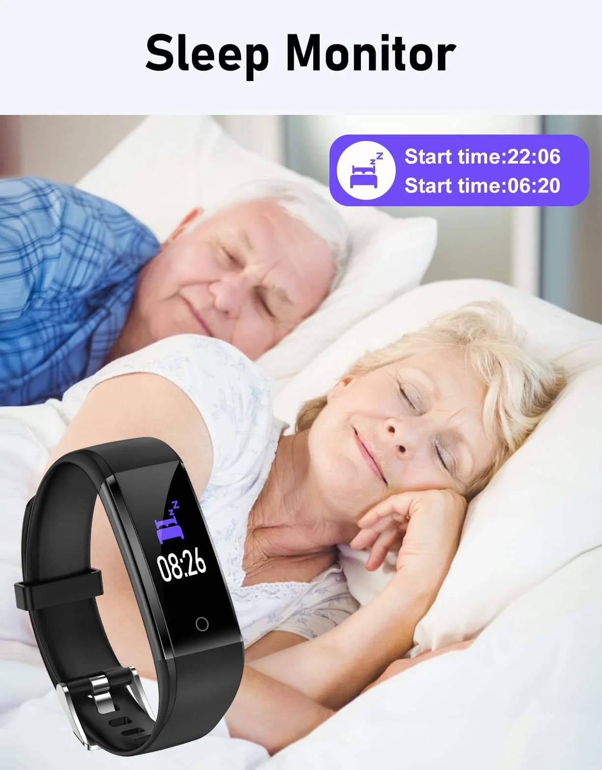 GRV Montre Podometre Etanche IP68 Compteur de Pas Calories Distance pour Femme Homme Enfant