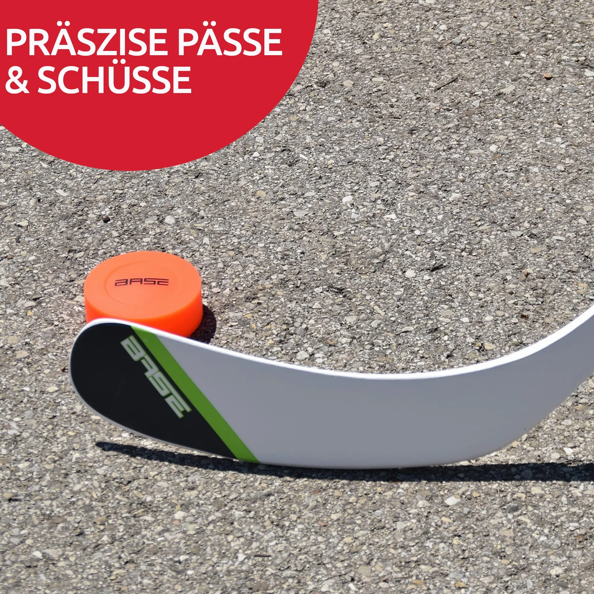 Base Palet de Hockey de Rue pour Tous Revêtements Températures Enfants Adultes Rollers Ligne Rue Orange