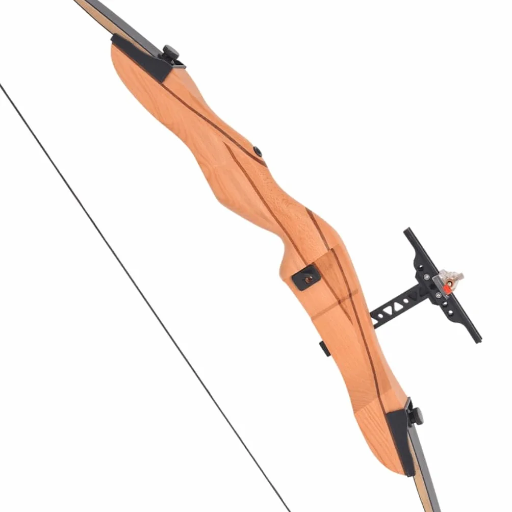 Arc Classique Marron foncé pour Adulte en Bois 68" 30 LB Tir à l'arc