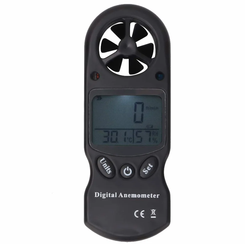 Anémomètre Numérique Multifonction TL-300 Port 300 Mesures Plein Air