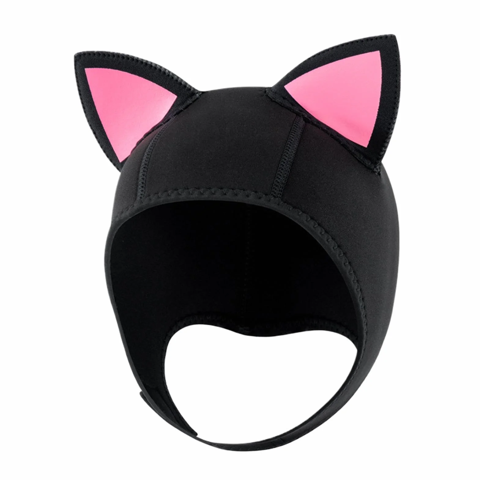 Cagoule plongée néoprène avec oreilles chat pour combinaison thermique homme femme surf apnée évent