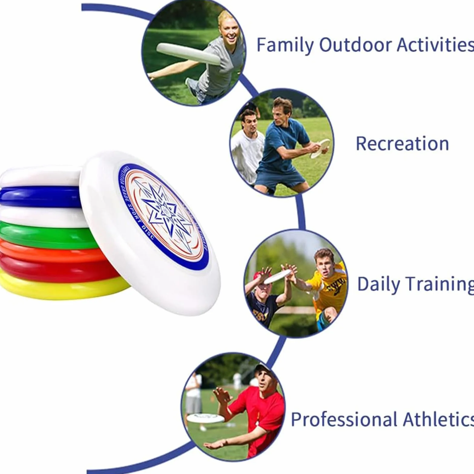 Disque Frisbee Ultimate 175g Funsport de Compétition
