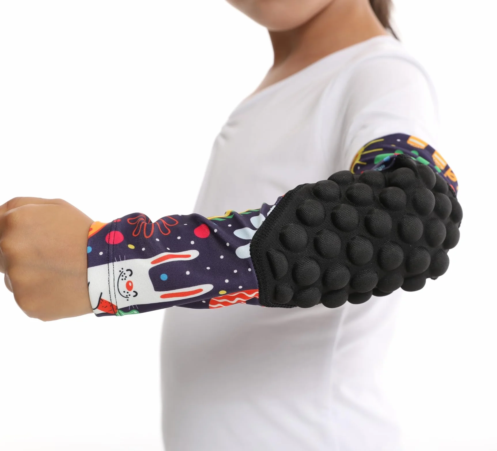 Manchons de compression rembourrés pour jeunes joueurs de basket-ball Topeter