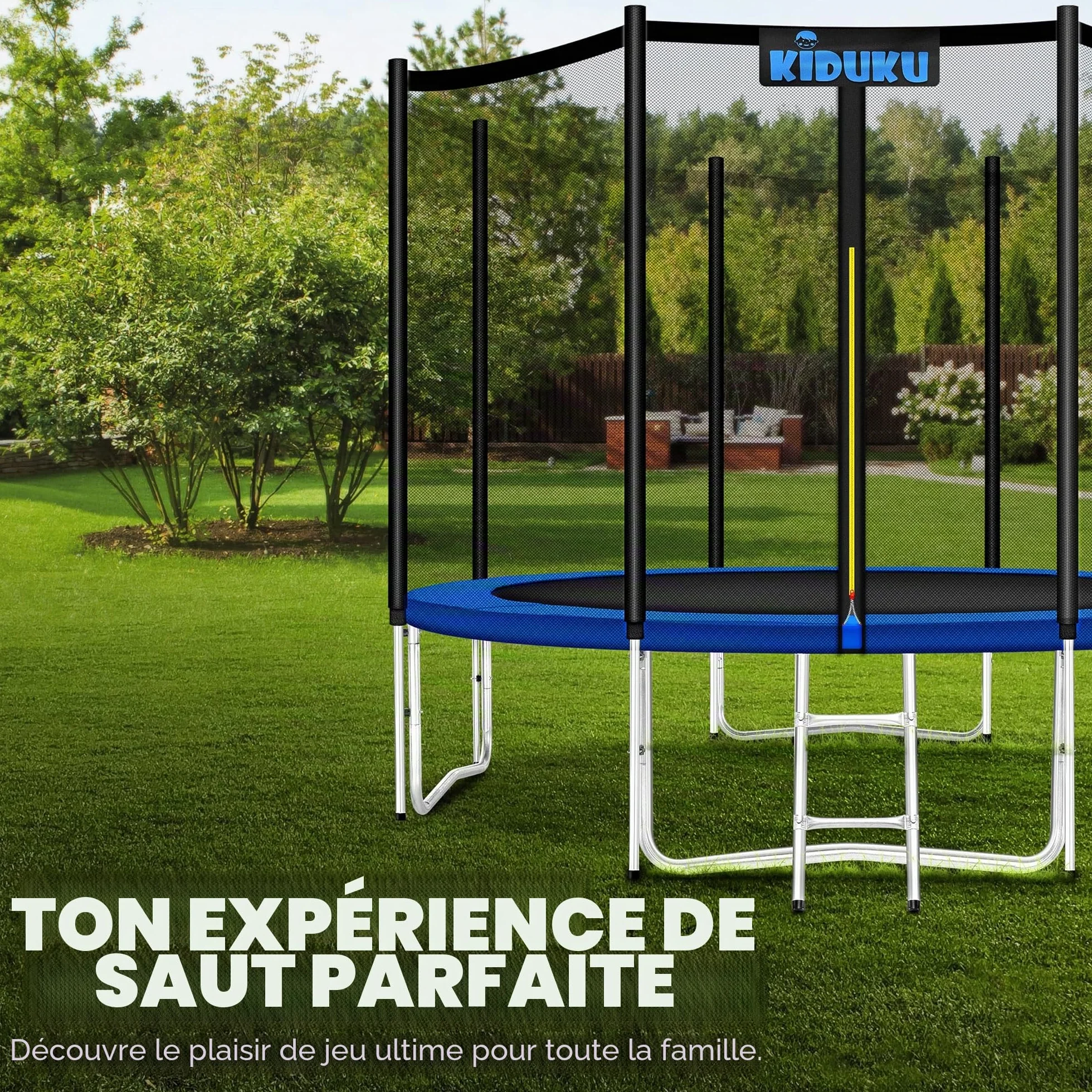 KIDUKU Filet de Remplacement pour Trampolines de Sécurité Ø 244-427 cm