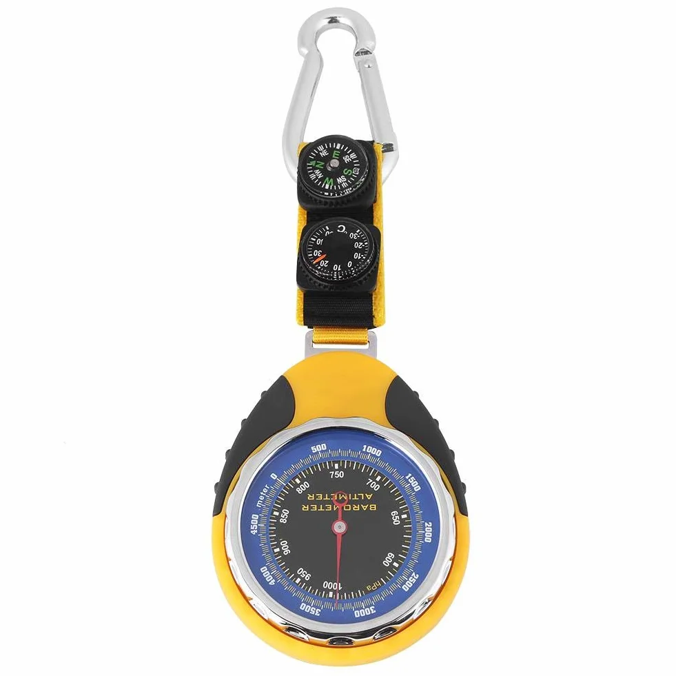 Baromètre Altimètre Boussole Thermomètre 4 en 1 Testeur sans Pile Randonnée Plein Air