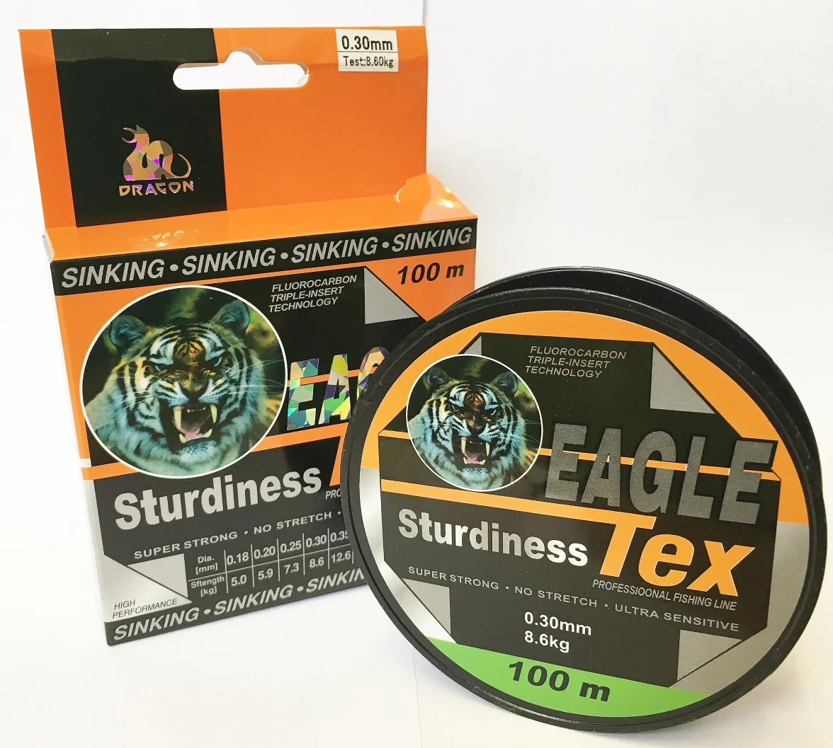 Fil de pêche monofibre fluorocarbure 100 m