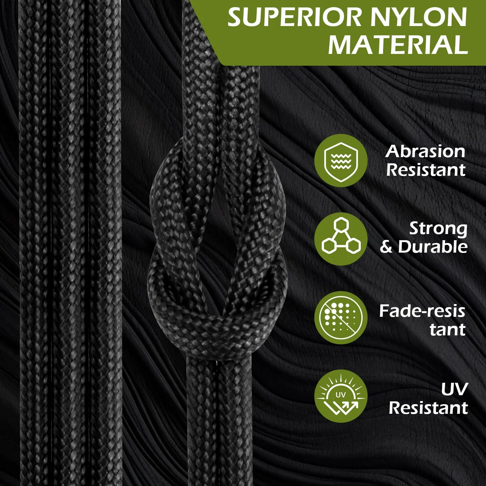 VINATO Paracord 550 4mm 30M Corde Nylon 9 Brins Résistant à la Déchirure pour Artisanat Survie Extérieur Noir