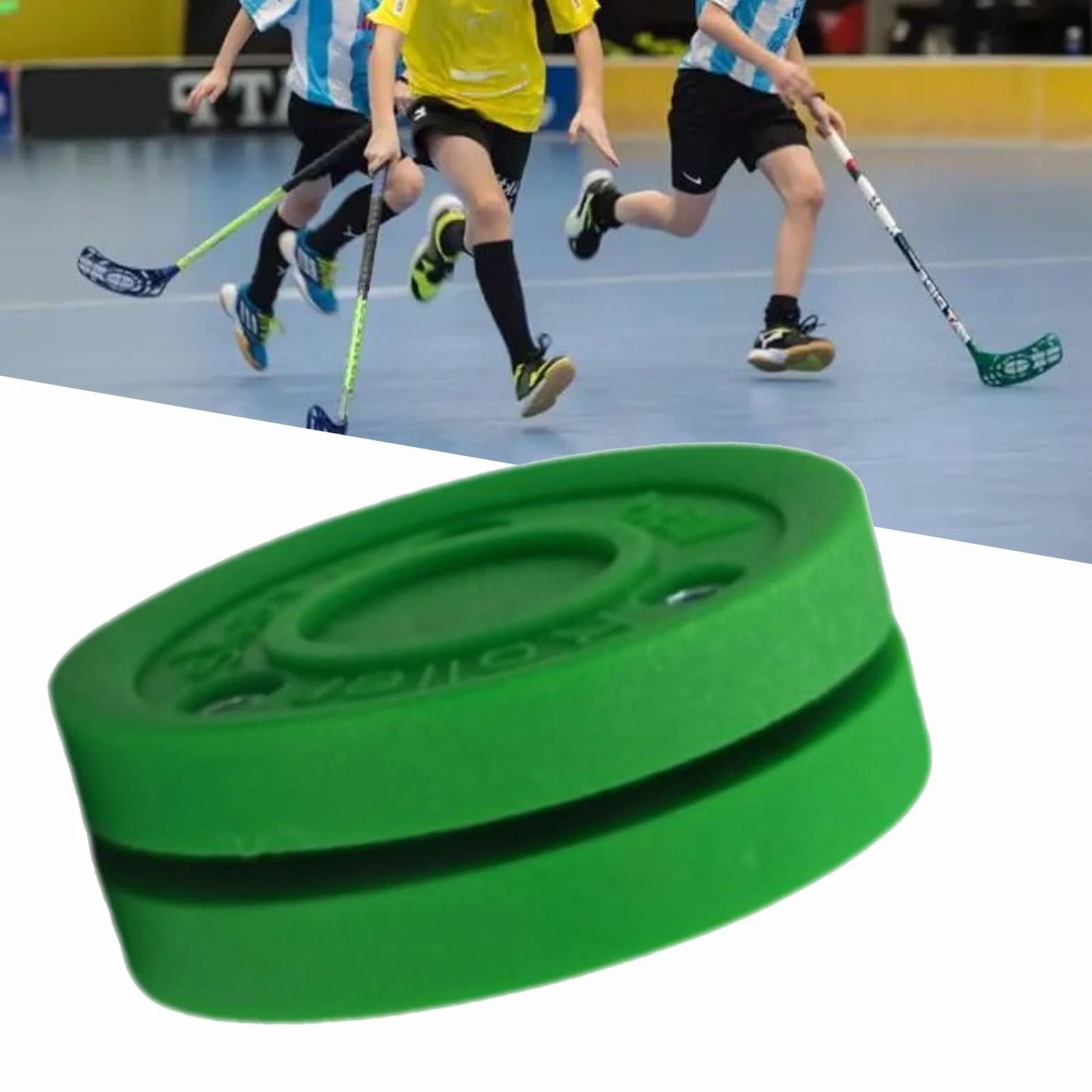 Green Biscuit Entraînement Hockey Puck Réutilisable Hockey sur Glace