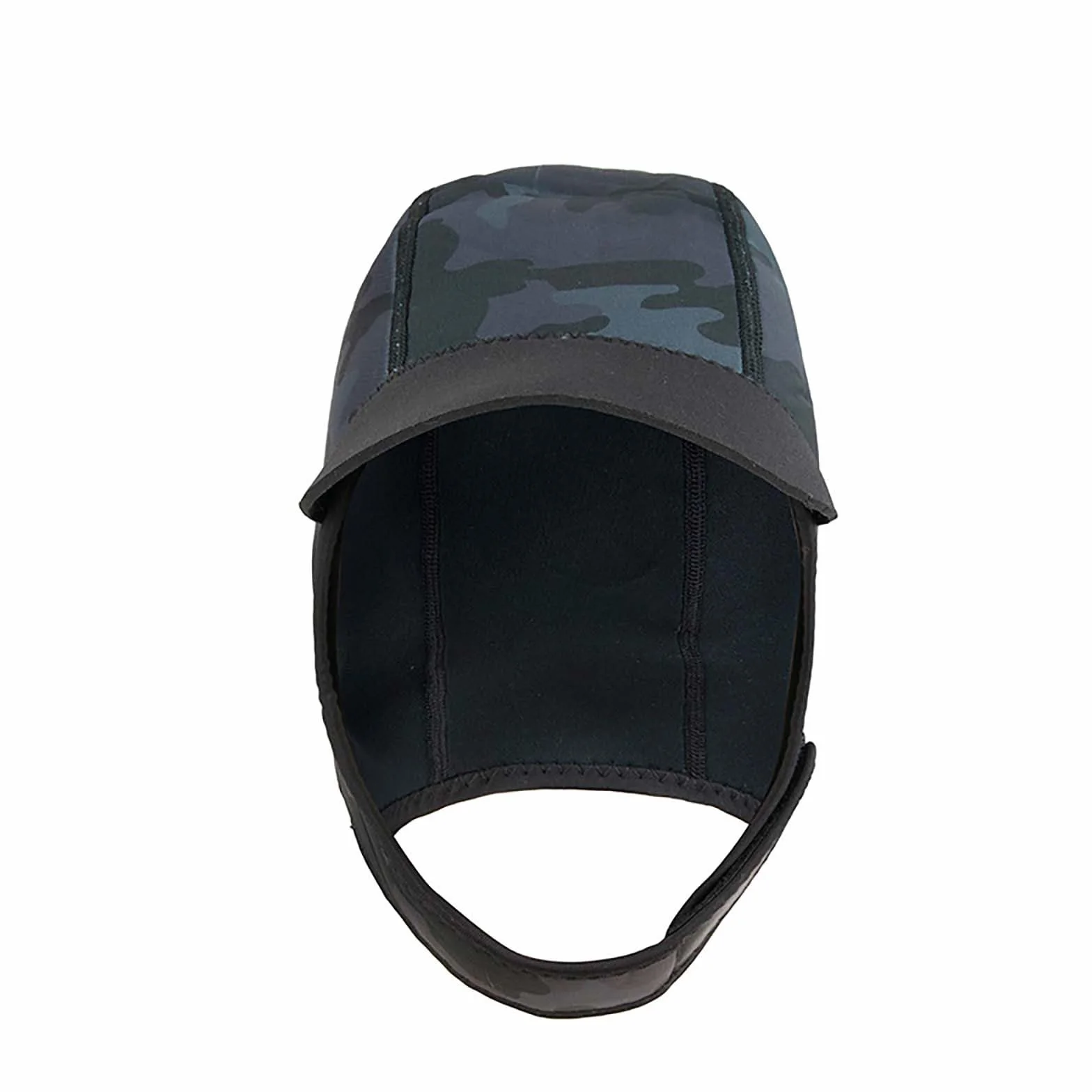 Bonnet de plongée en néoprène 2 mm avec mentonnière - Capuche de combinaison pour surf, plongée avec tuba, kayak, voile