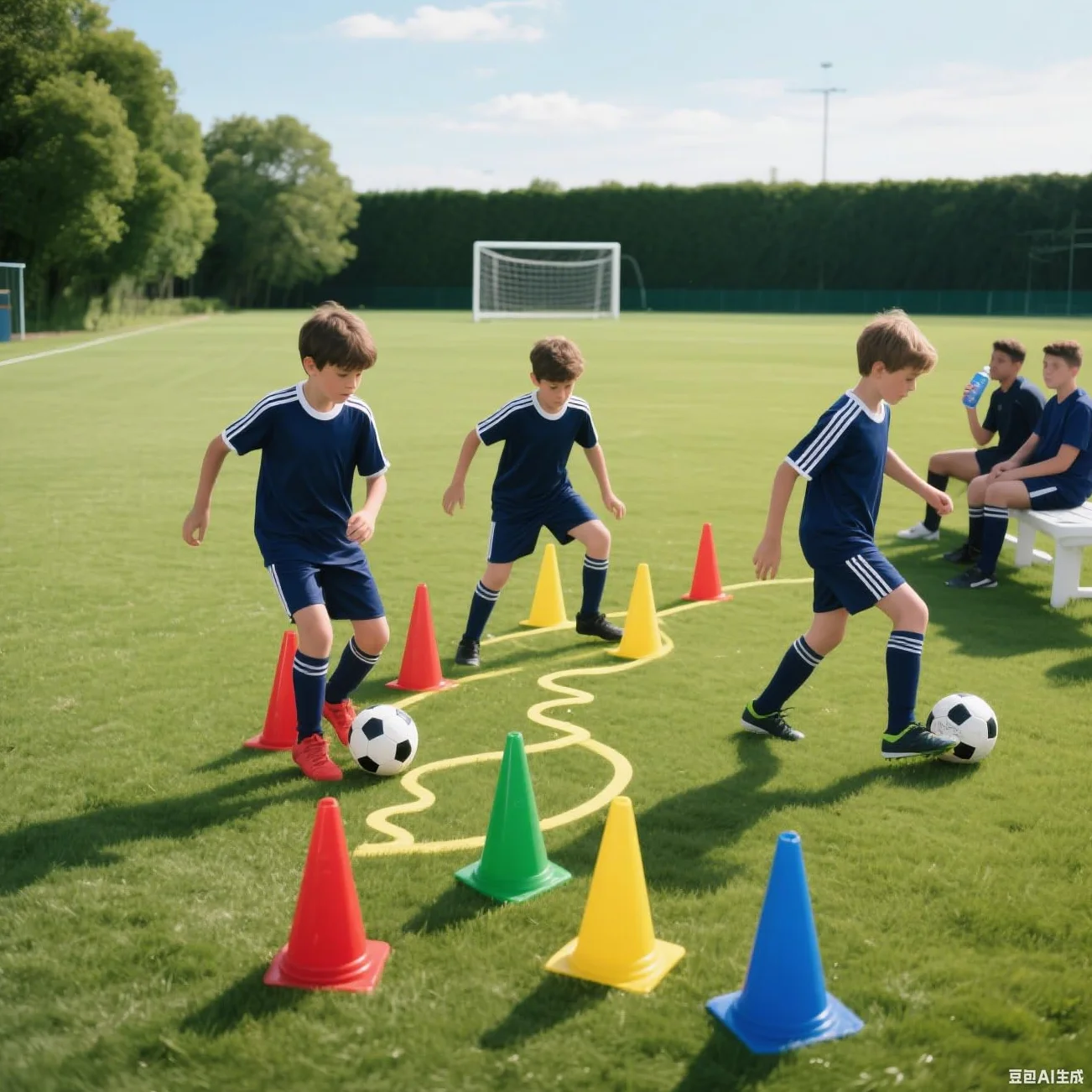 CYEER Lot de 24 Plots de Sport pour Enfants 23cm - Cônes d'Entraînement Multicolores avec Sac de Transport