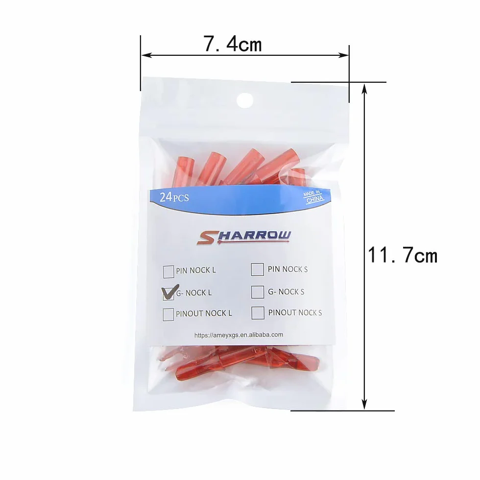 SHARROW Queue de Flèche Insérer Encoche pour Flèches ID 6.2mm Arbre de Flèche en Plastique pour Chasse