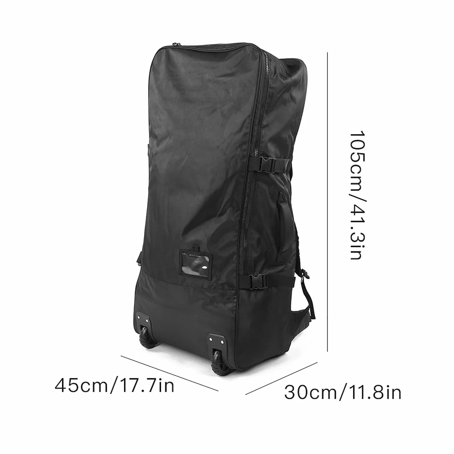 Sac de Rangement étanche pour Planche de Surf 140 L avec Roulettes, Polyester