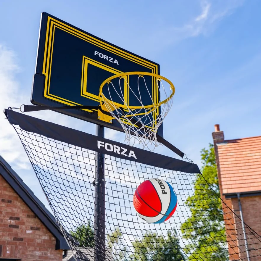FORZA Filet de Retour de Basketball Solo Portable pour Entraînement de Tir – Durable Résistant aux Intempéries avec Sac de Transport