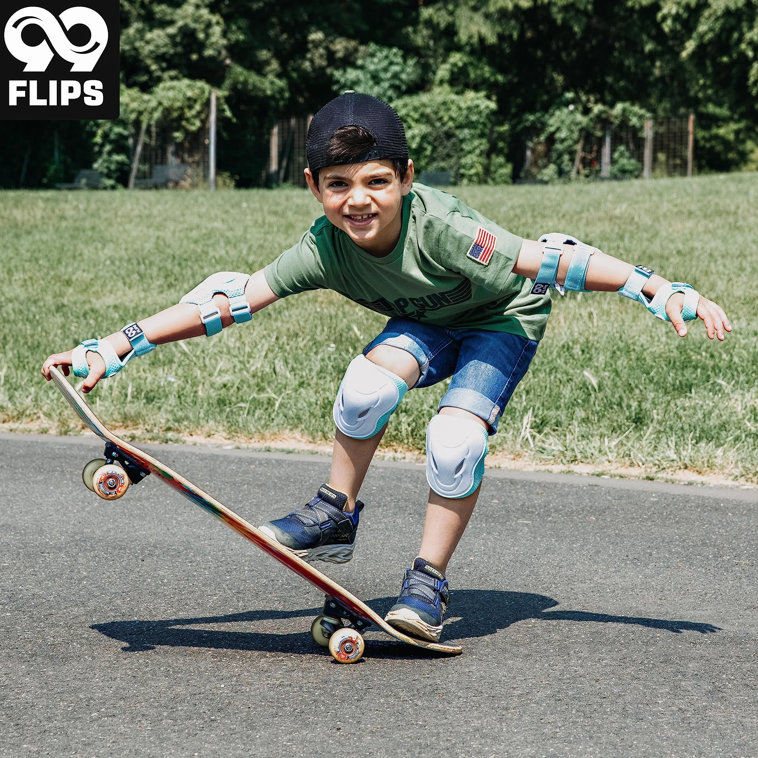 Protection Roller Enfant Fille Coudiere Set 6pc pour Roller et Skateboard Genouillere Protège-Mains