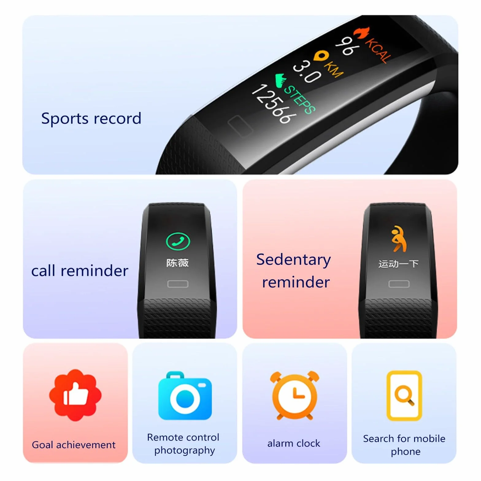 Montre Podometre Etanche IP68 Compteur de Pas Calories Distance Suivi Sommeil Chargeur USB Violet foncé