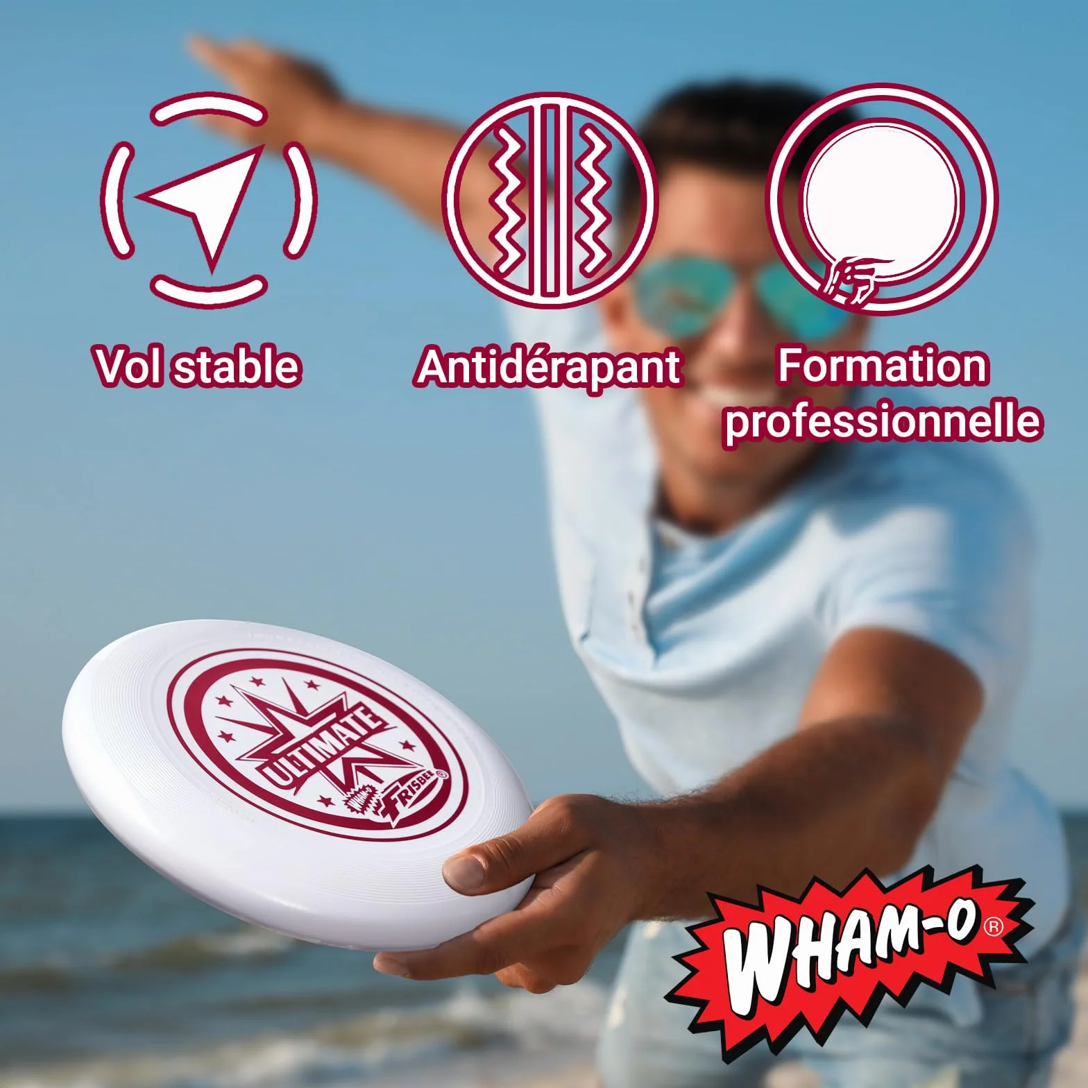 Frisbee Disque Volant Officiel Ultimate 175 g 27,4 cm Entraînement Professionnel Plein air
