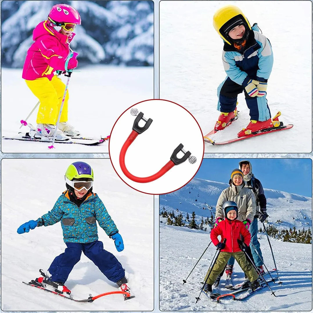 Connecteur de Pointe de Ski pour Enfants, Portable Aide à l'Entraînement au Ski, Accessoires de Snowboard Débutants