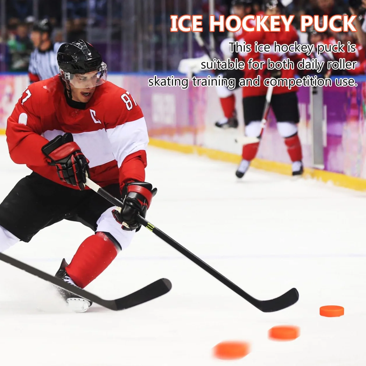 Lot de 4 Sacs d'entraînement en Caoutchouc pour Hockey sur Glace