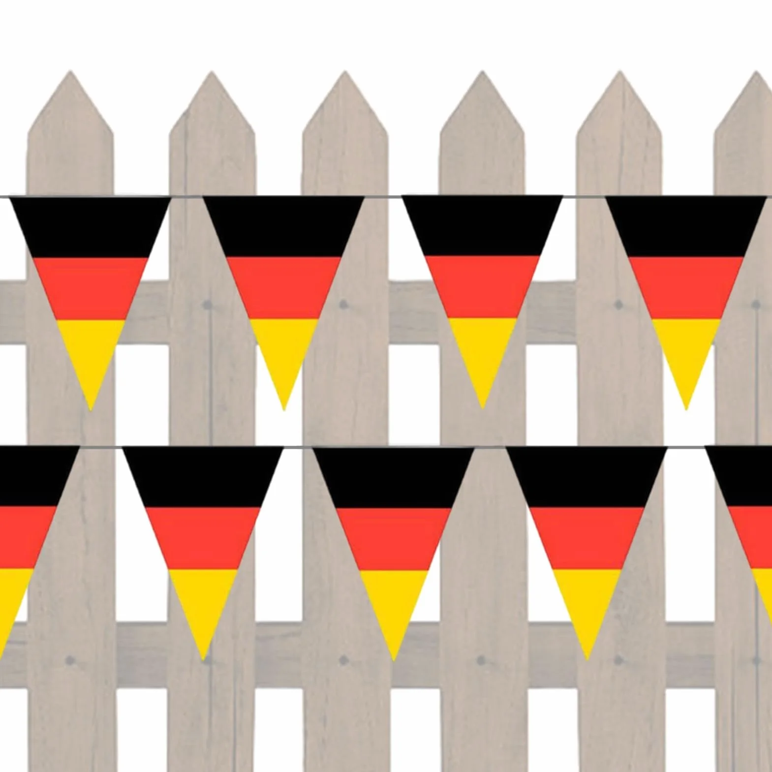 Bannière Allemagne 32,81 pieds Drapeaux triangulaires fanion résistant à la décoloration football