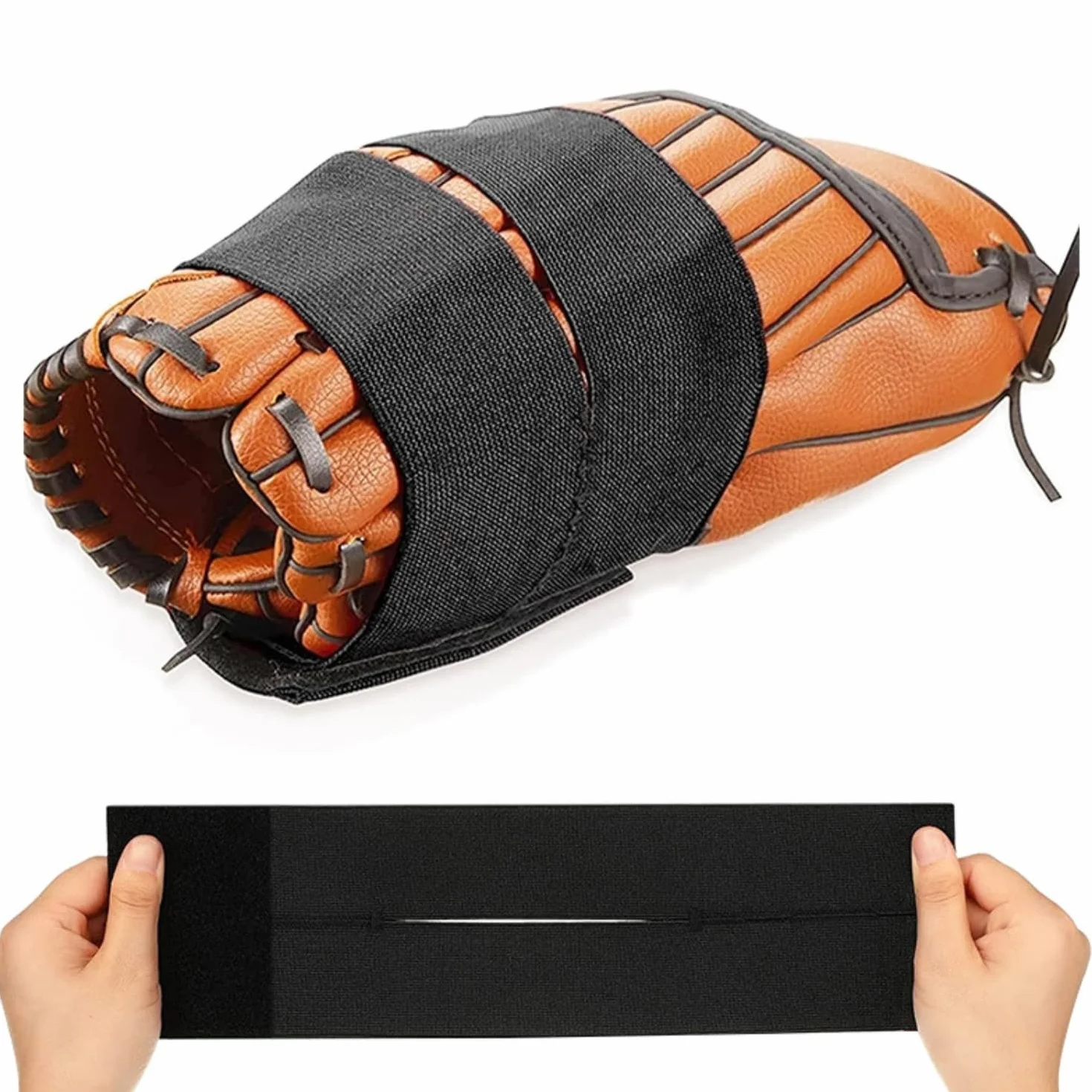 Sangles Élastiques pour Gants de Softball et Baseball Maintient la Poche Formée