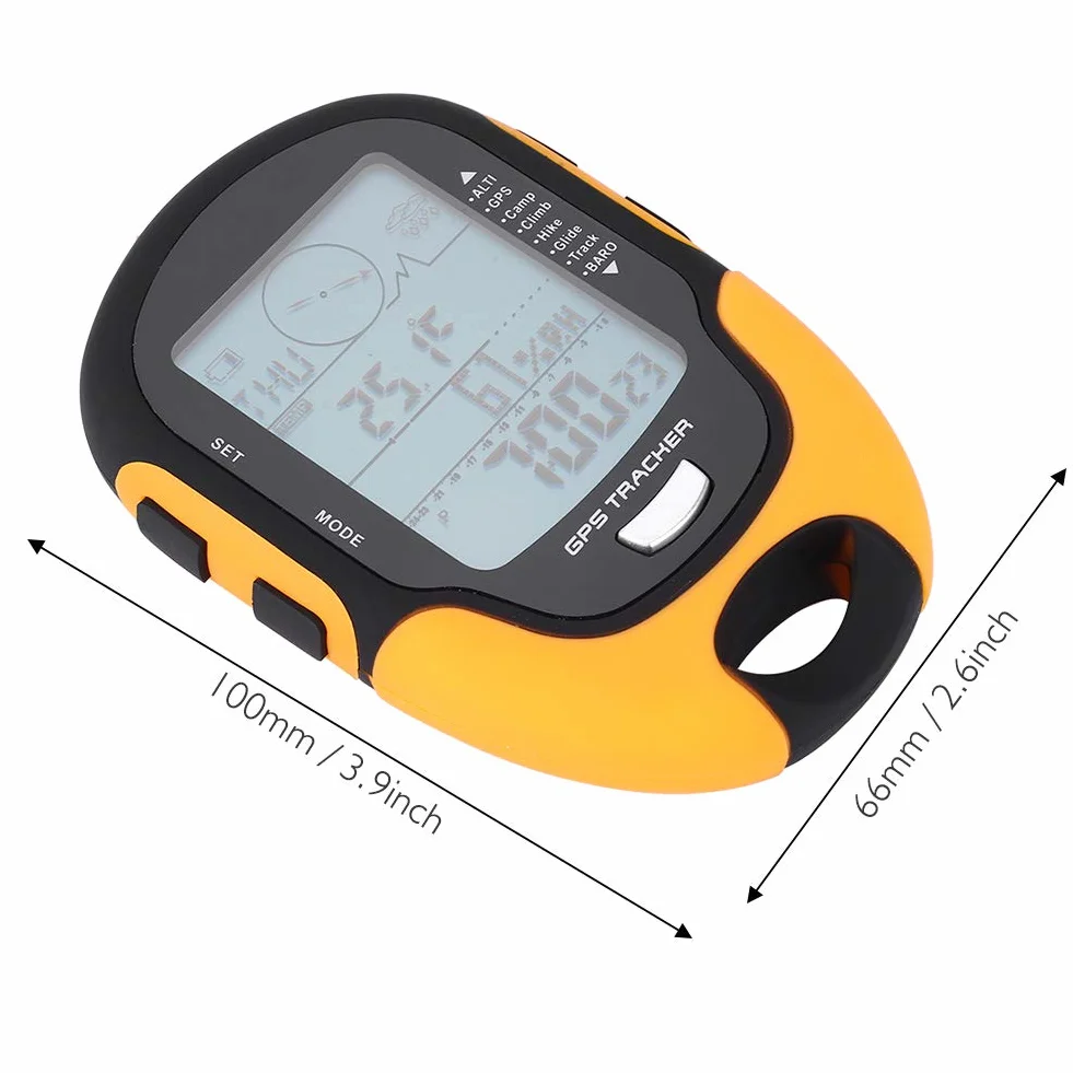 Baromètre Altimètre Numérique GPS Portable Rechargeable USB pour Alpinisme Extérieur