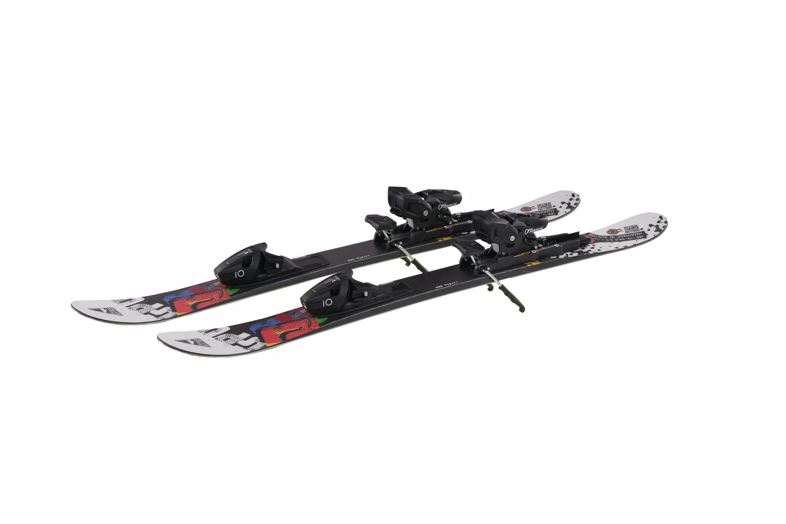 GPO Snowblade Snowkid Ski Court avec Attache de sécurité Tyrolia-SR-10 99 cm Big Foot-Ski