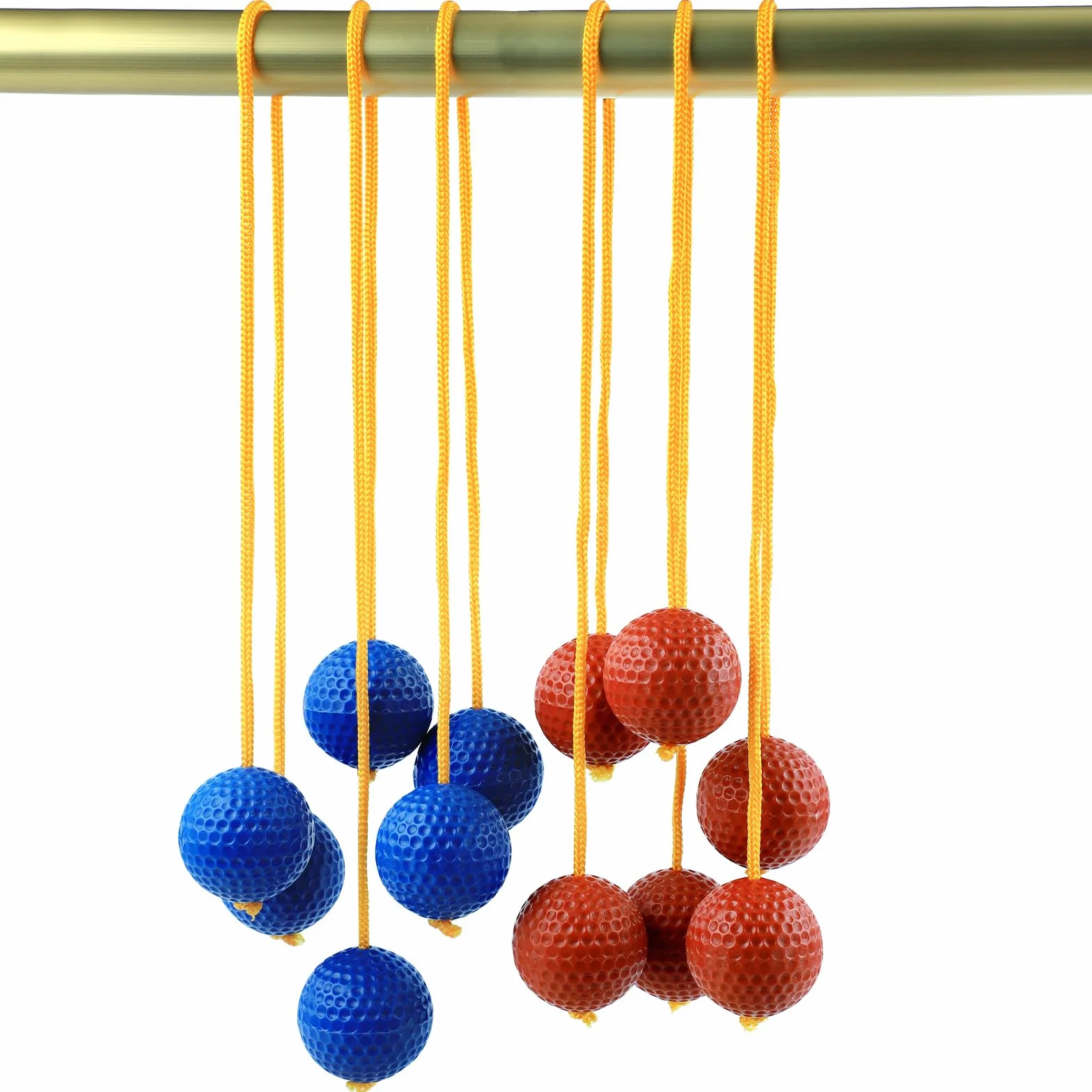 PEUTIER Remplacement de Balle d'Échelle Ladder Ball Toss Jeu Lancer Balle d'Échelle Accessoires Balles Golf (Rouge et Bleu)