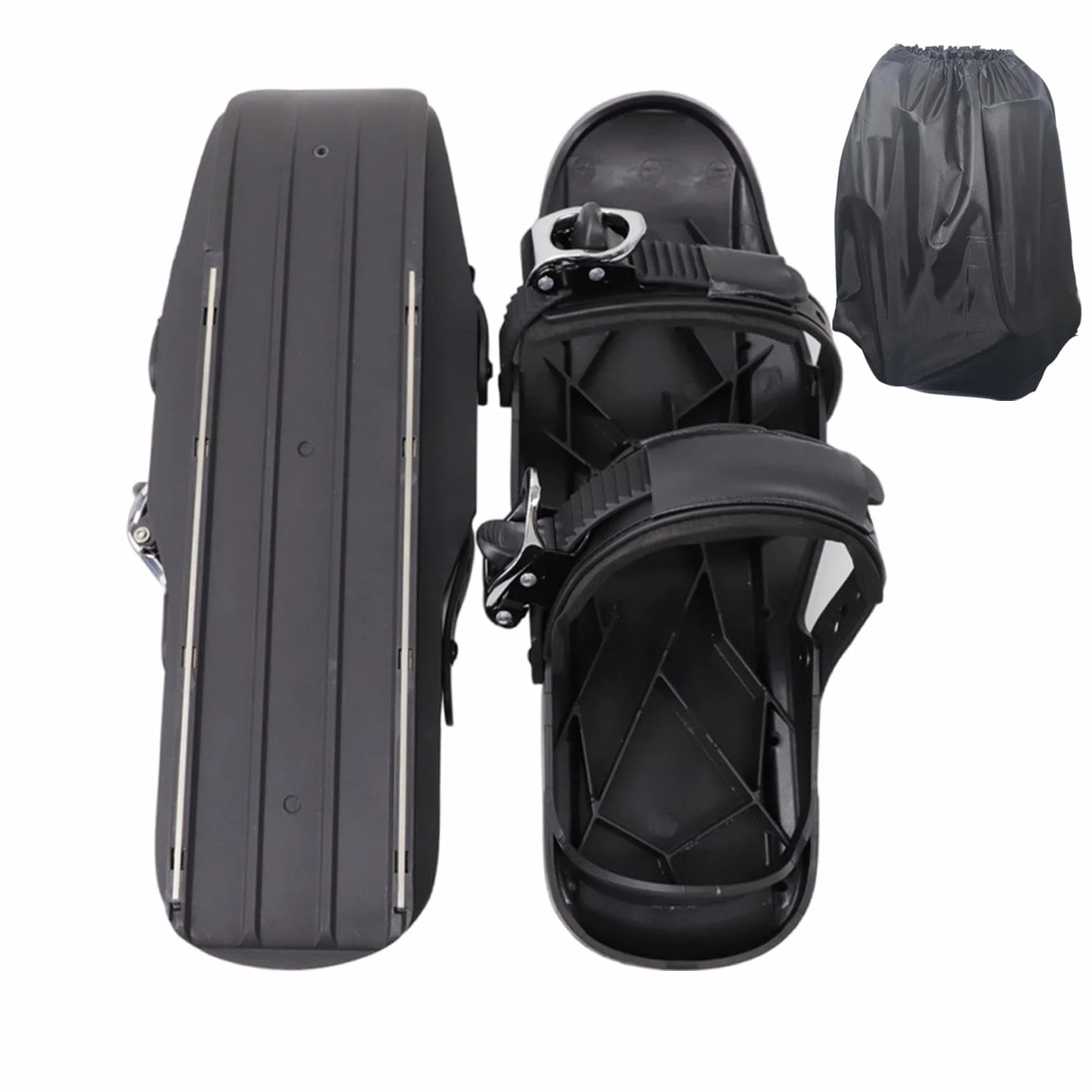 Raquettes à neige compactes antidérapants avec sac de transport pour hommes, femmes, enfants