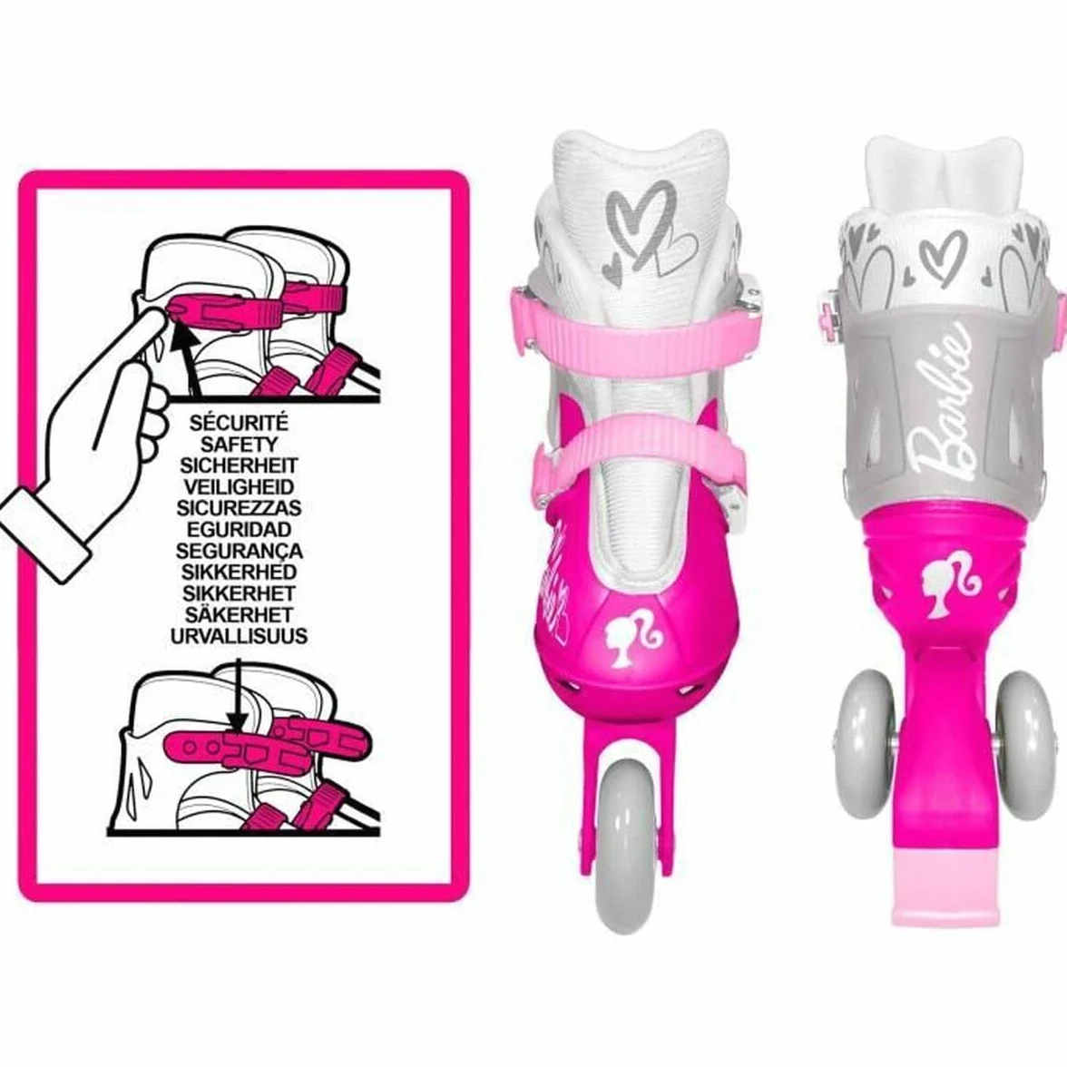 Rollers TRISKATES Barbie 27-30, Pink