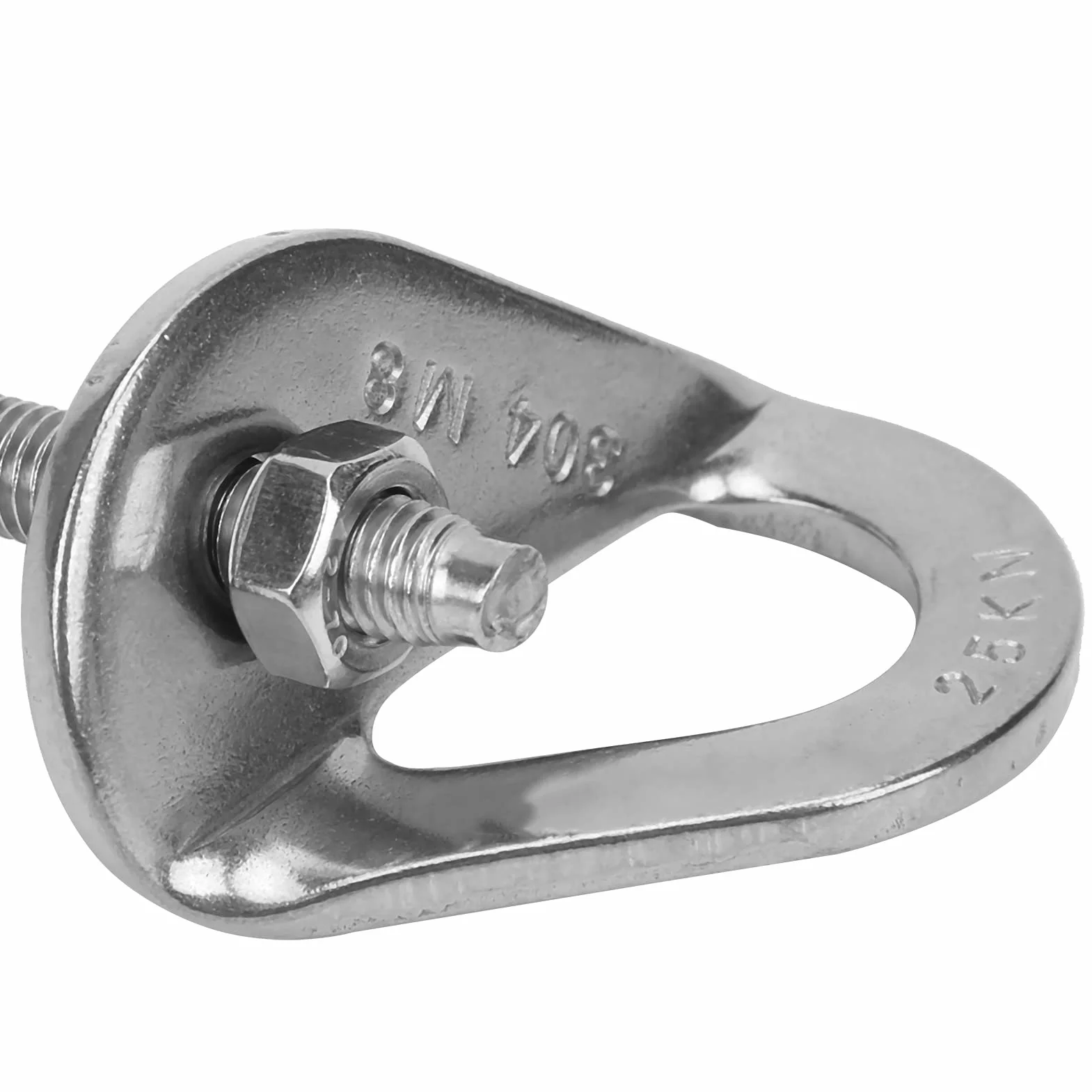 Alomejor Boulon d'escalade M8 Vis d'ancrage en Acier Inoxydable pour Escalade