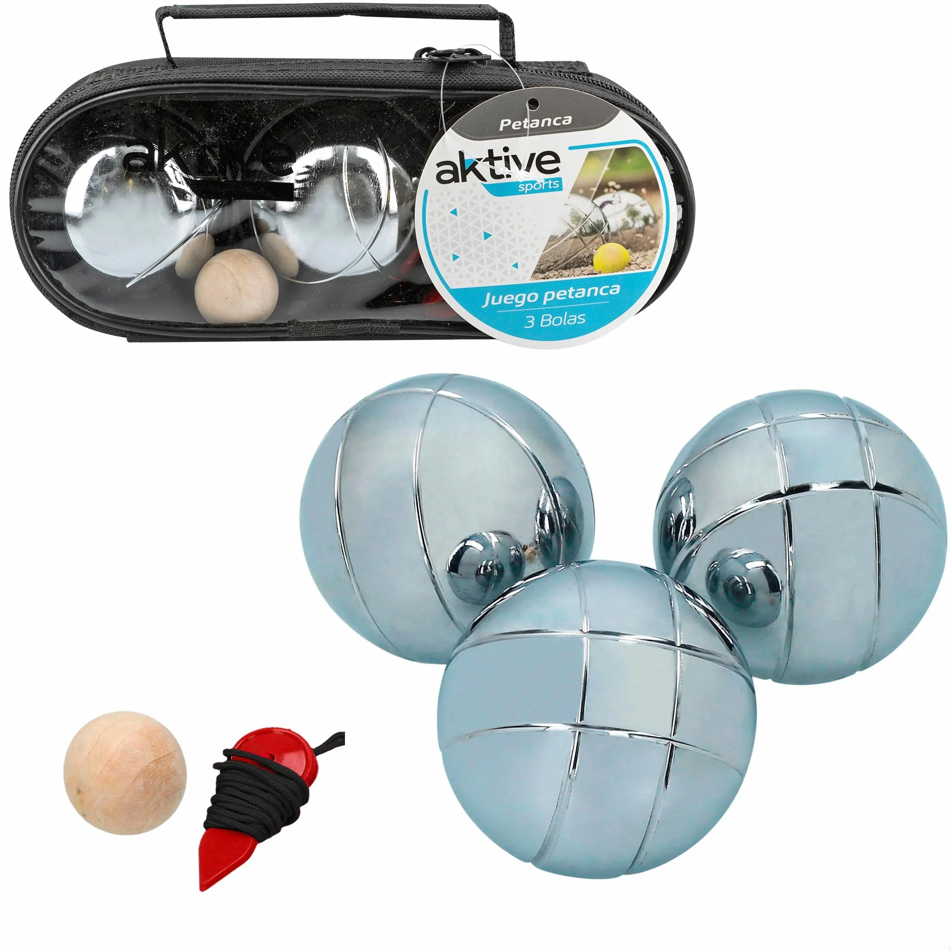 Coffret pétanque 3 Boules AKTIVE Sports