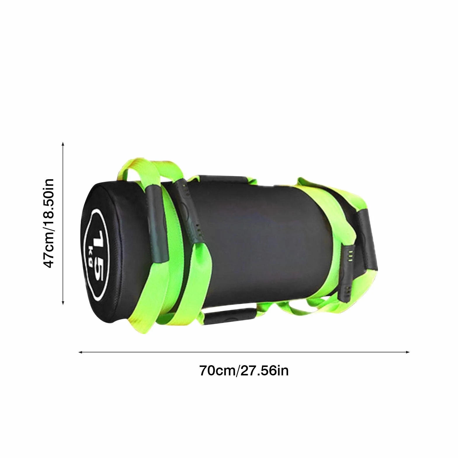 Sac Sable Fitness 15kg Réglable avec Poignées pour Haltérophilie Crossfit