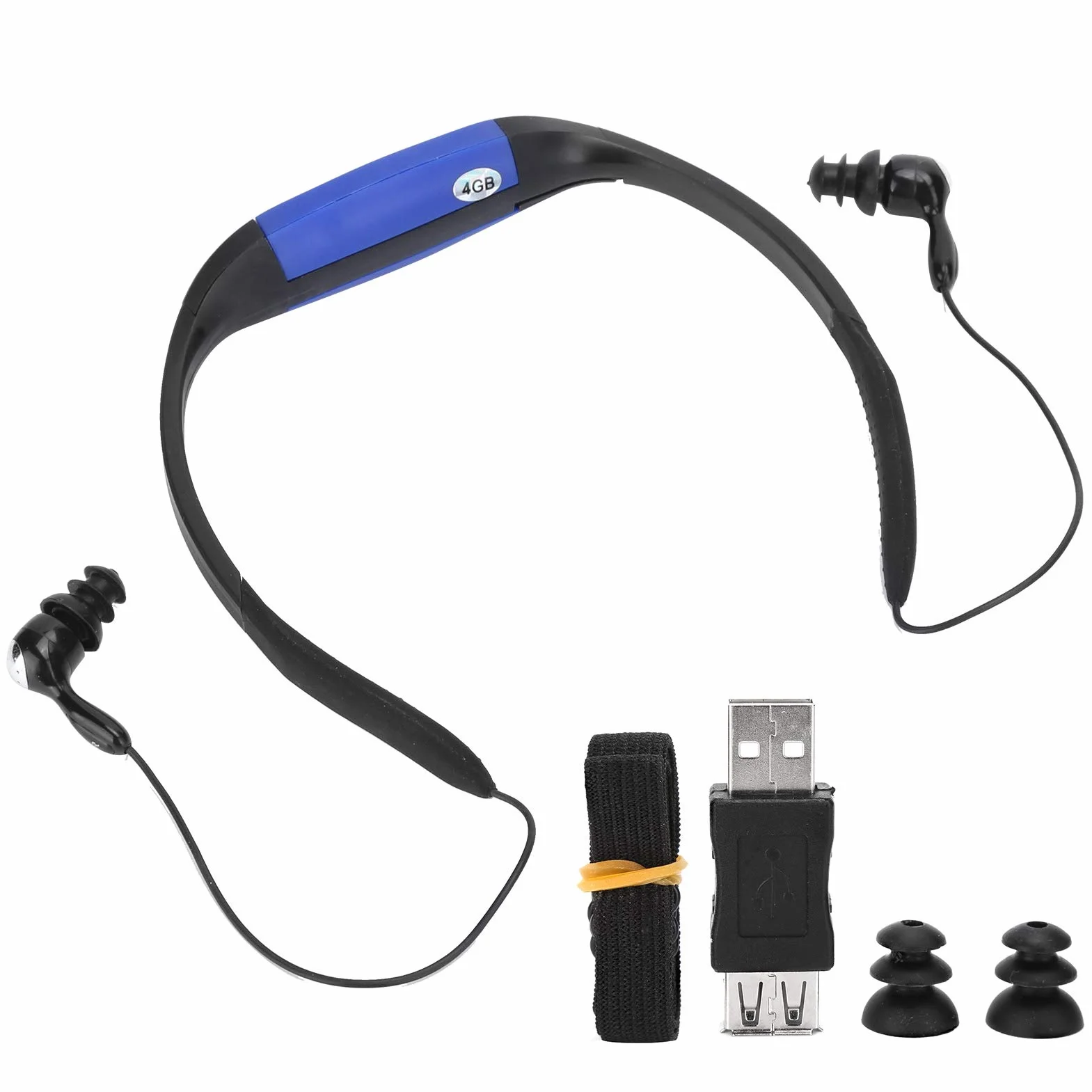 Casque IPX8 étanche Natation Lecteur MP3 écouteurs sous-Marins Course Plongée
