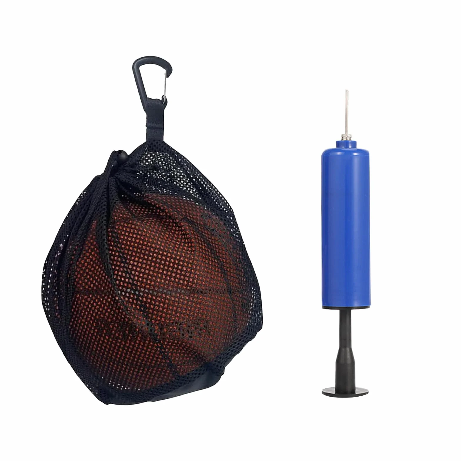 Sac à Ballon de Foot avec Pompe à Air – Filet Sportif Pliable pour Football Taille 5, Basket-Ball & Volley-Ball