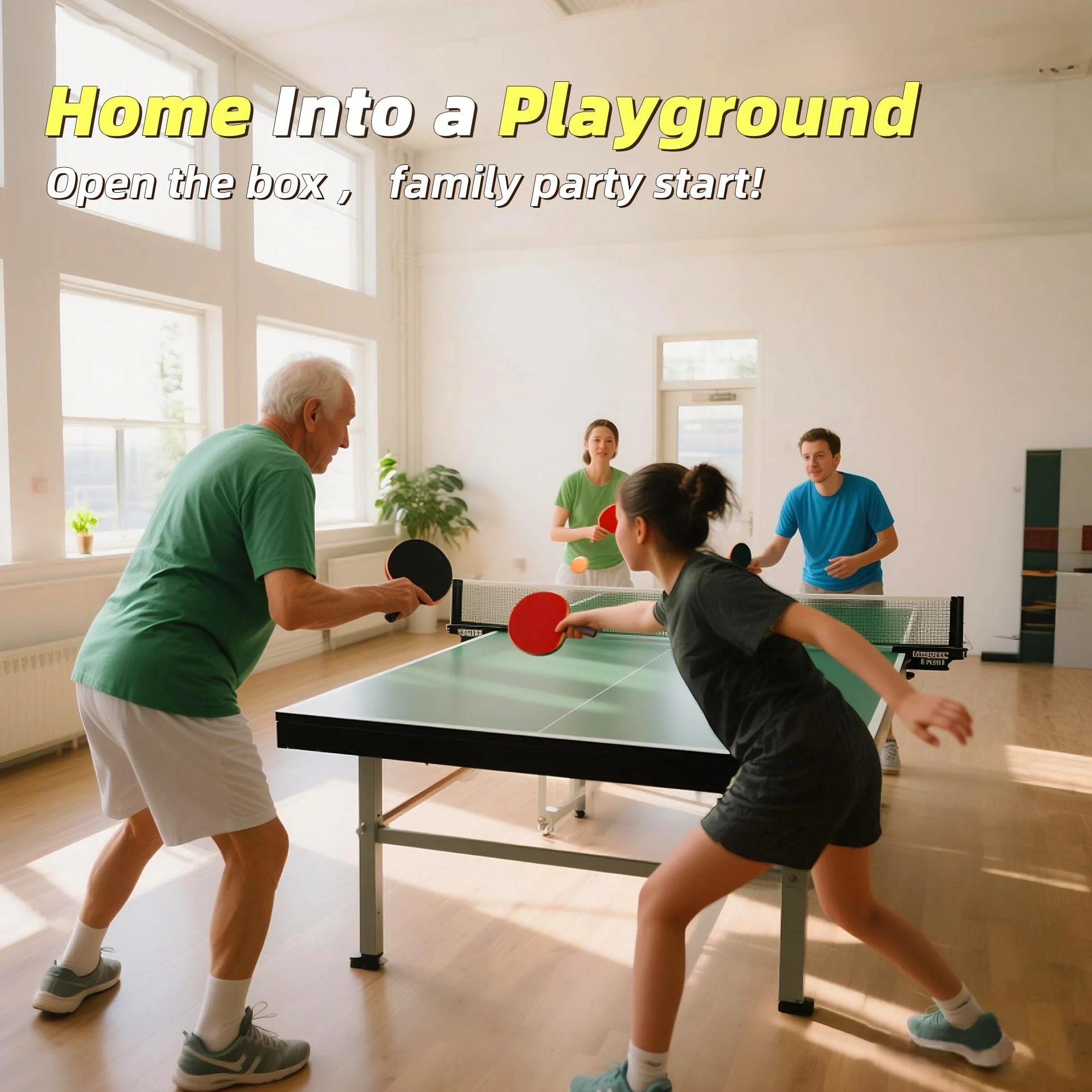 Raquettes de Ping-Pong Set Haute-Performance avec Balles 3 Étoiles et Mallette