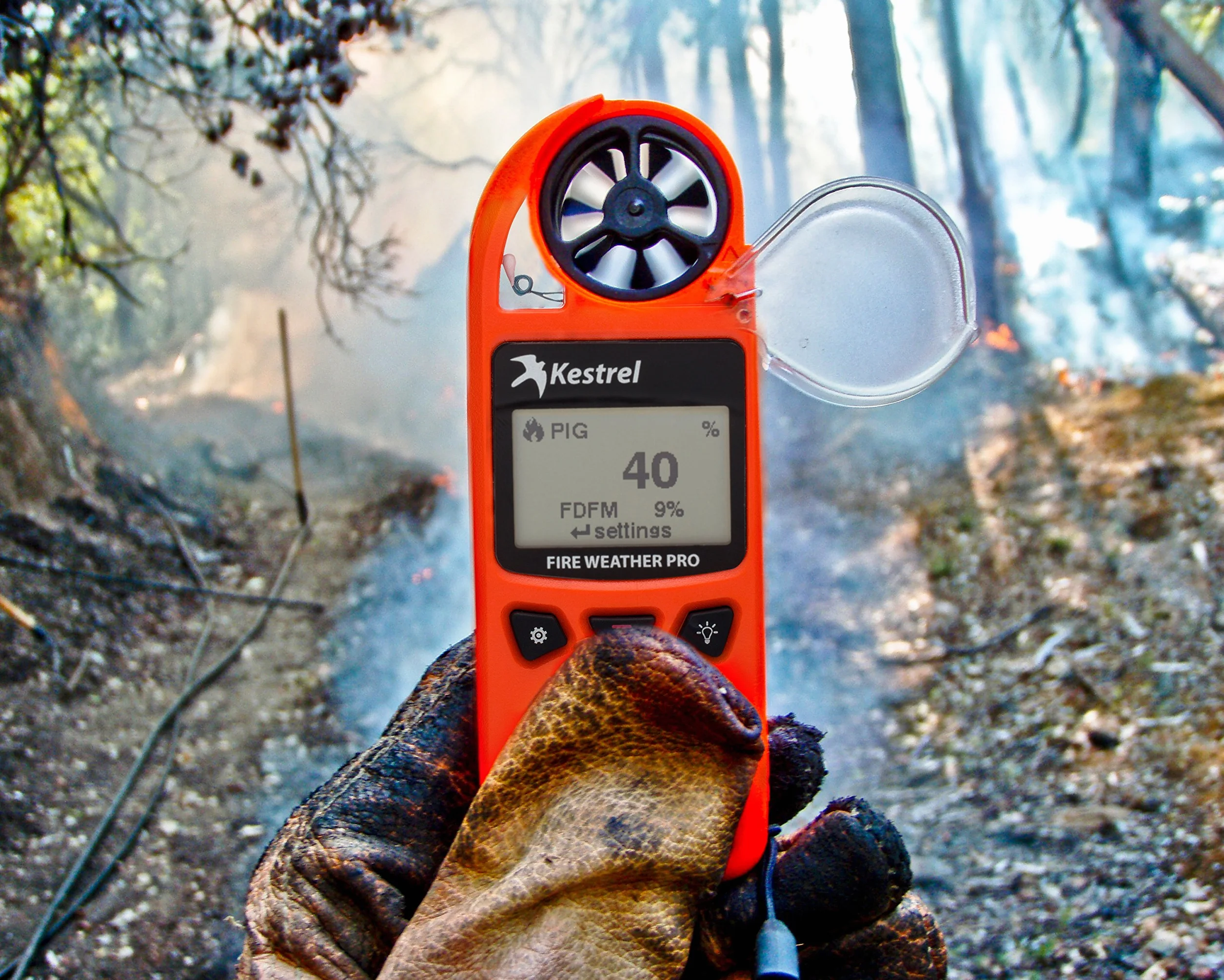 Kestrel 5500 FW Fire Weather Meter Pro avec Link, Orange