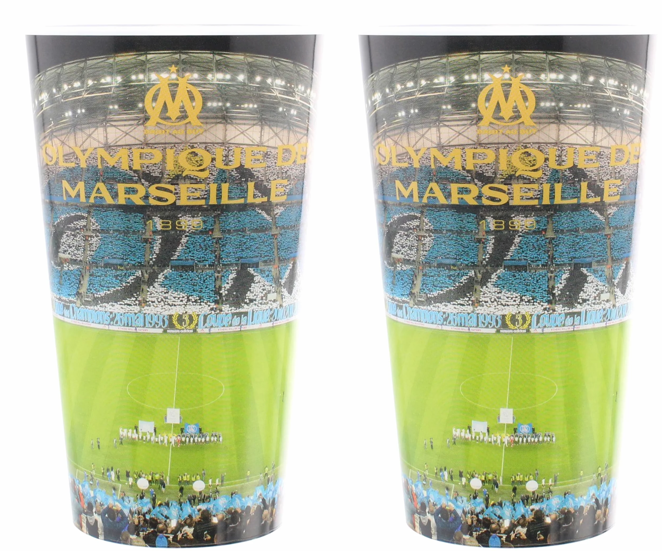 OLYMPIQUE DE MARSEILLE Verre gobelet éco cup 600 ml OM Collection officielle