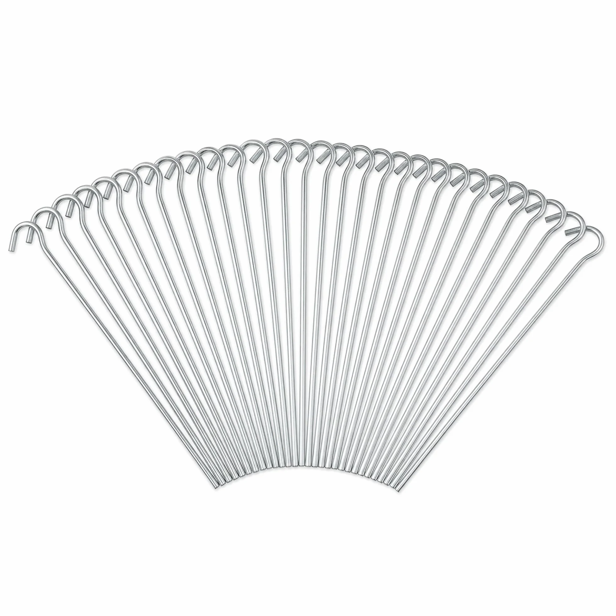 KEPLIN Lot de 50 piquets de tente en acier galvanisé antirouille pour camping plage jardin