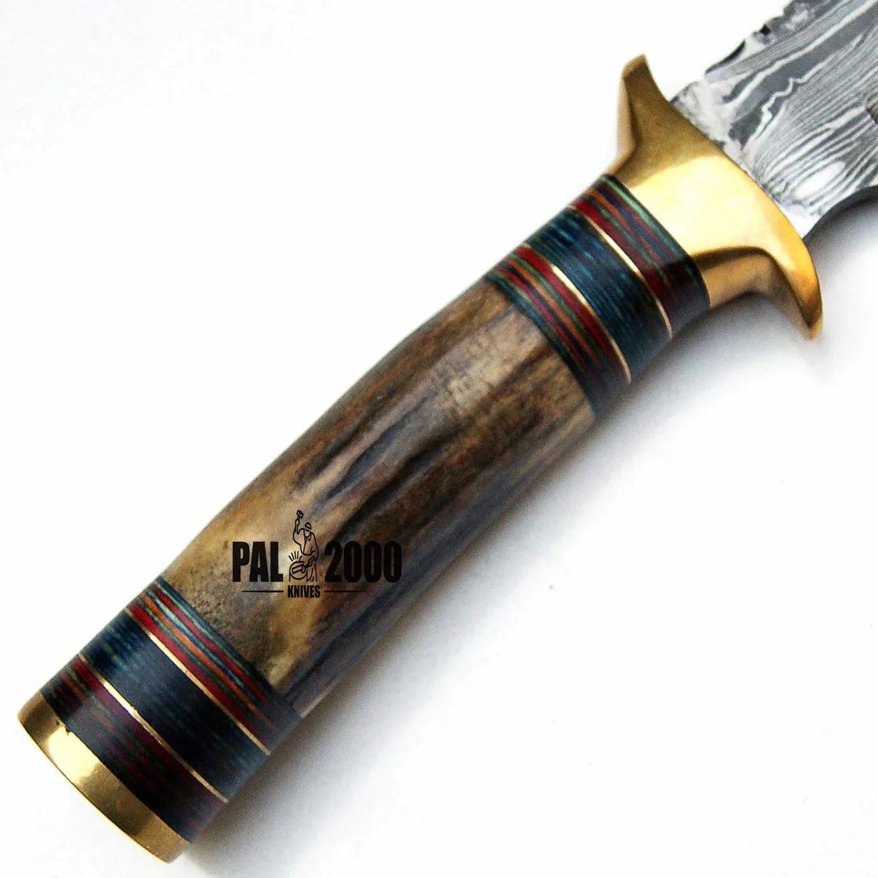 Couteau Damas acier Damas avec gaine New Pattern Blade